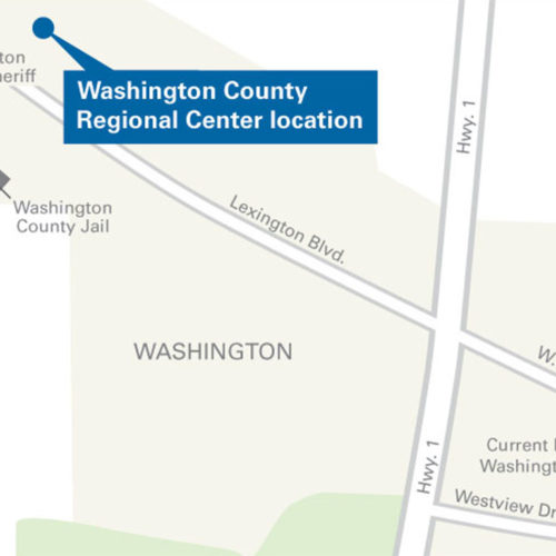 washington county regional center map