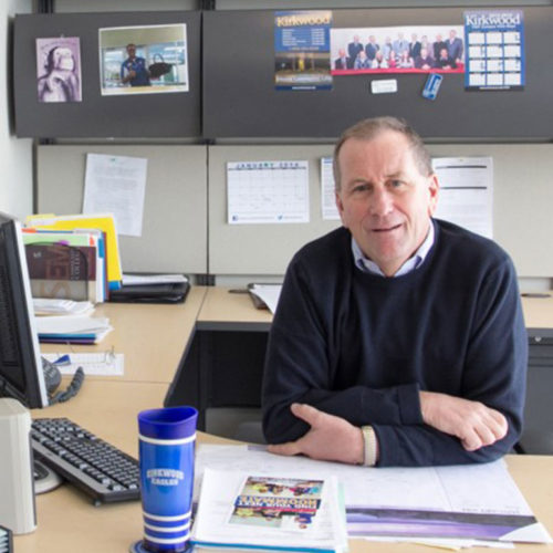 Doug Bannon at his desk