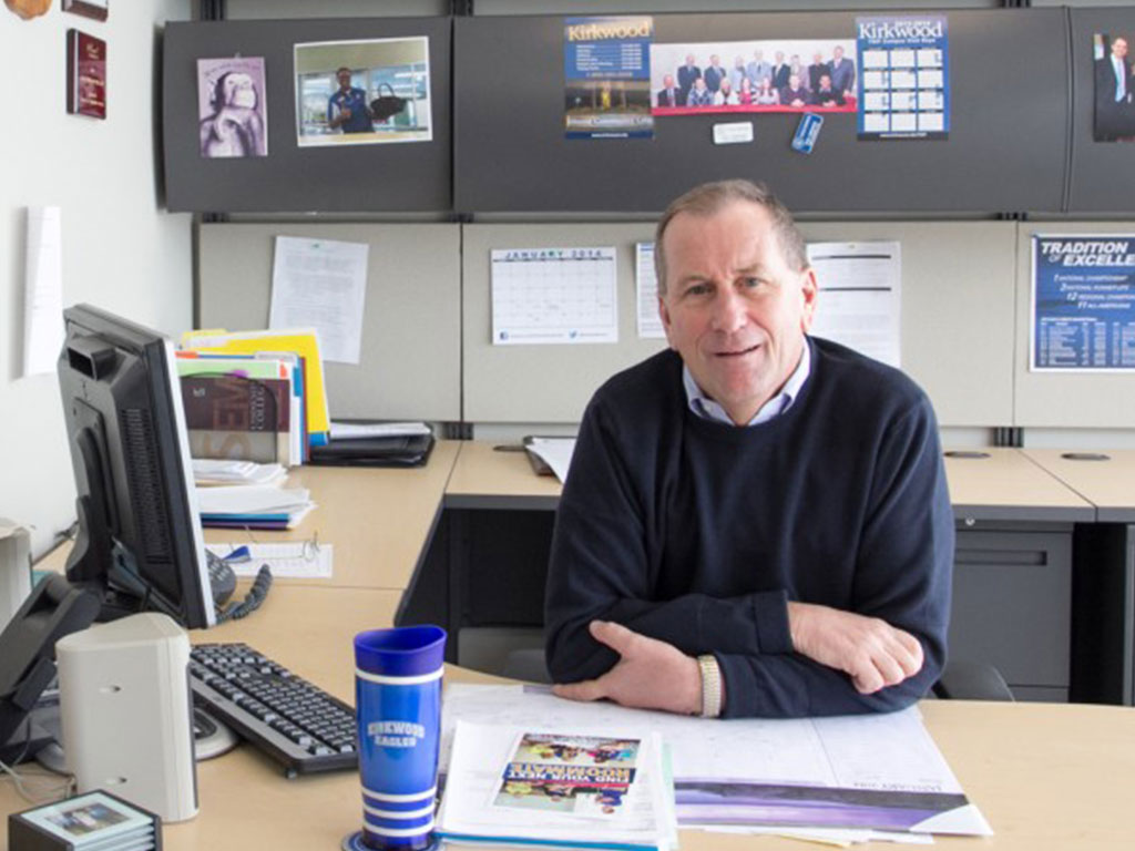 Doug Bannon at his desk