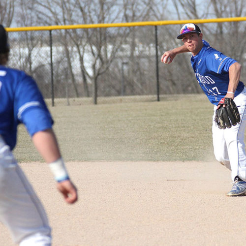 Austin Schmitt makes a play