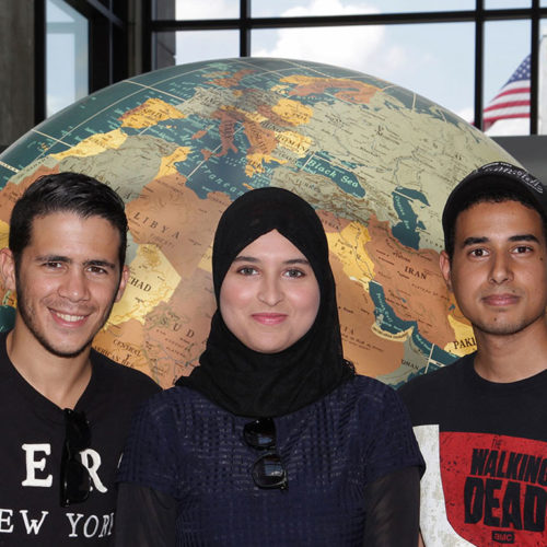 Tunisian Scholarship Participants on Campus