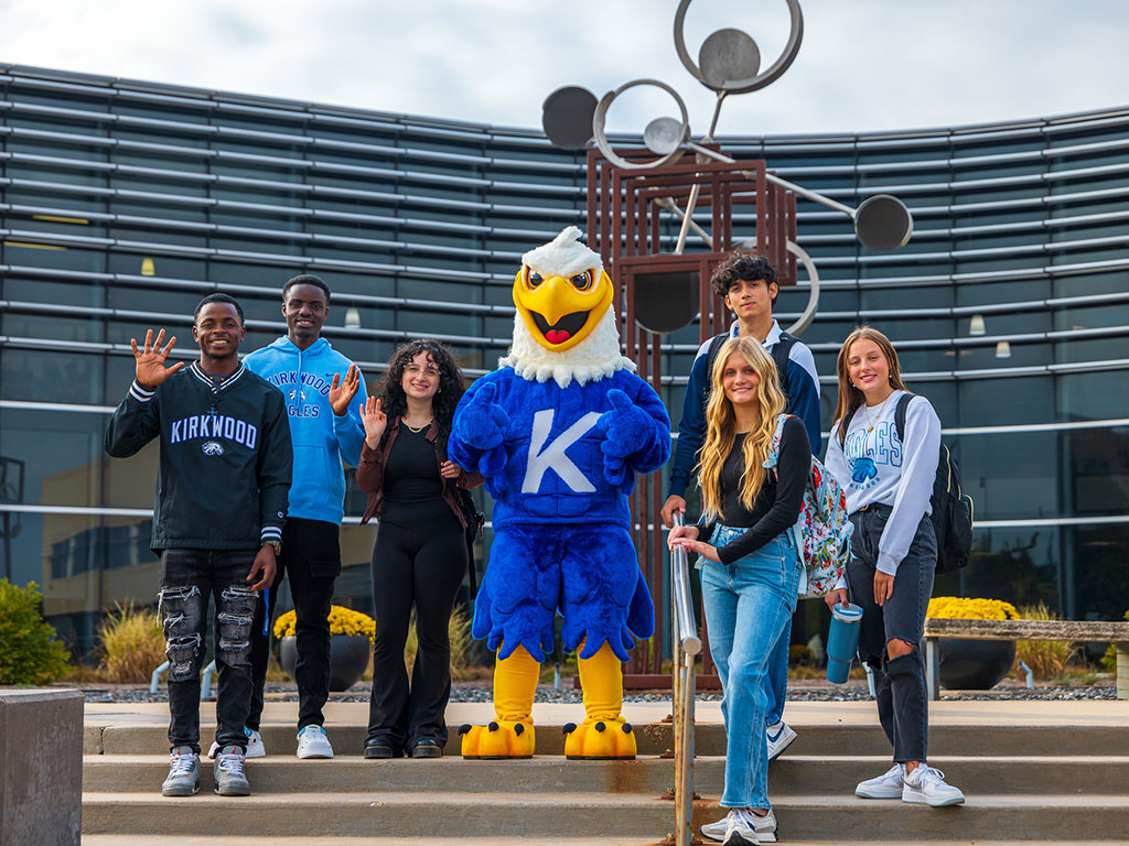Kirkwood-Students-with-Sammy-Outside-Cedar-Hall-Featured
