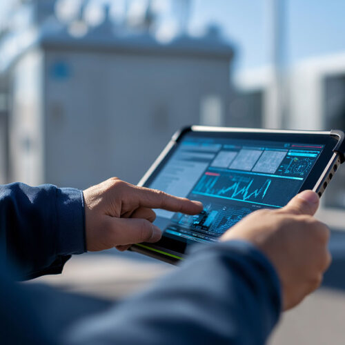 A-Person-Looking-at-Stats-on-a-Tablet-Featured