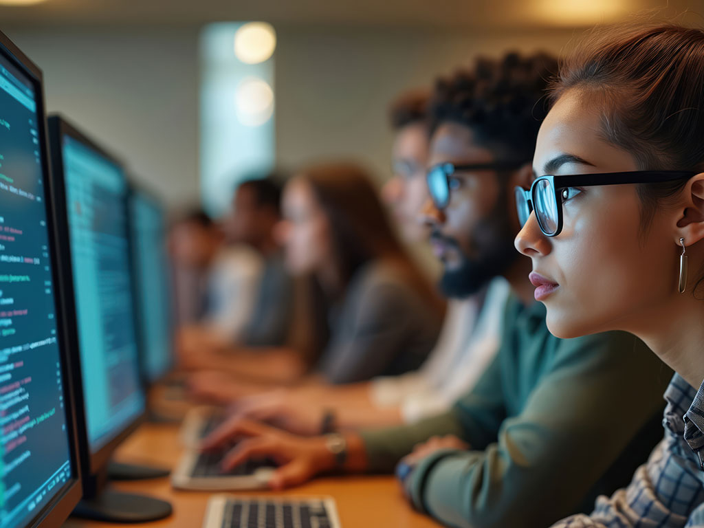 Students-Looking-at-Code-on-Cumputers Featured
